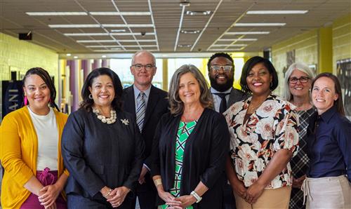 School Board members with Dr. White